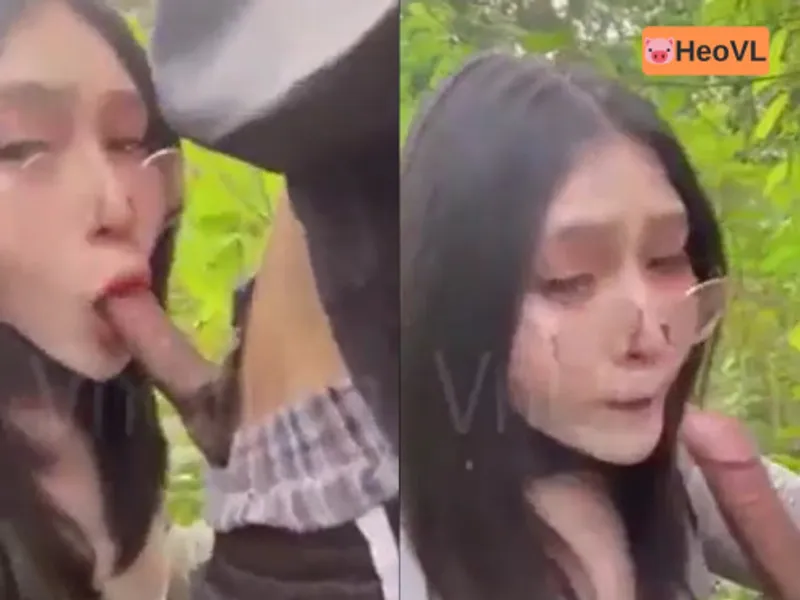 đi dã ngoại tiện nắc người yêu ở trong rừng