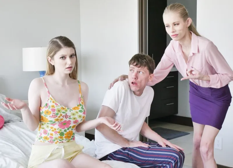 Mẹ kế bắt con gái riêng của anh xã địt với cậu con trai